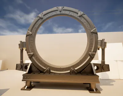 The Stargate Imported into Unreal Engine 5 to try out Nanite